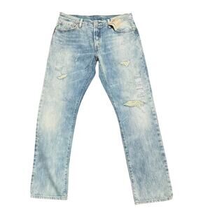 Levi’s 501 Icons Distressed Light Wash Jeans – W32 L32 – NWT